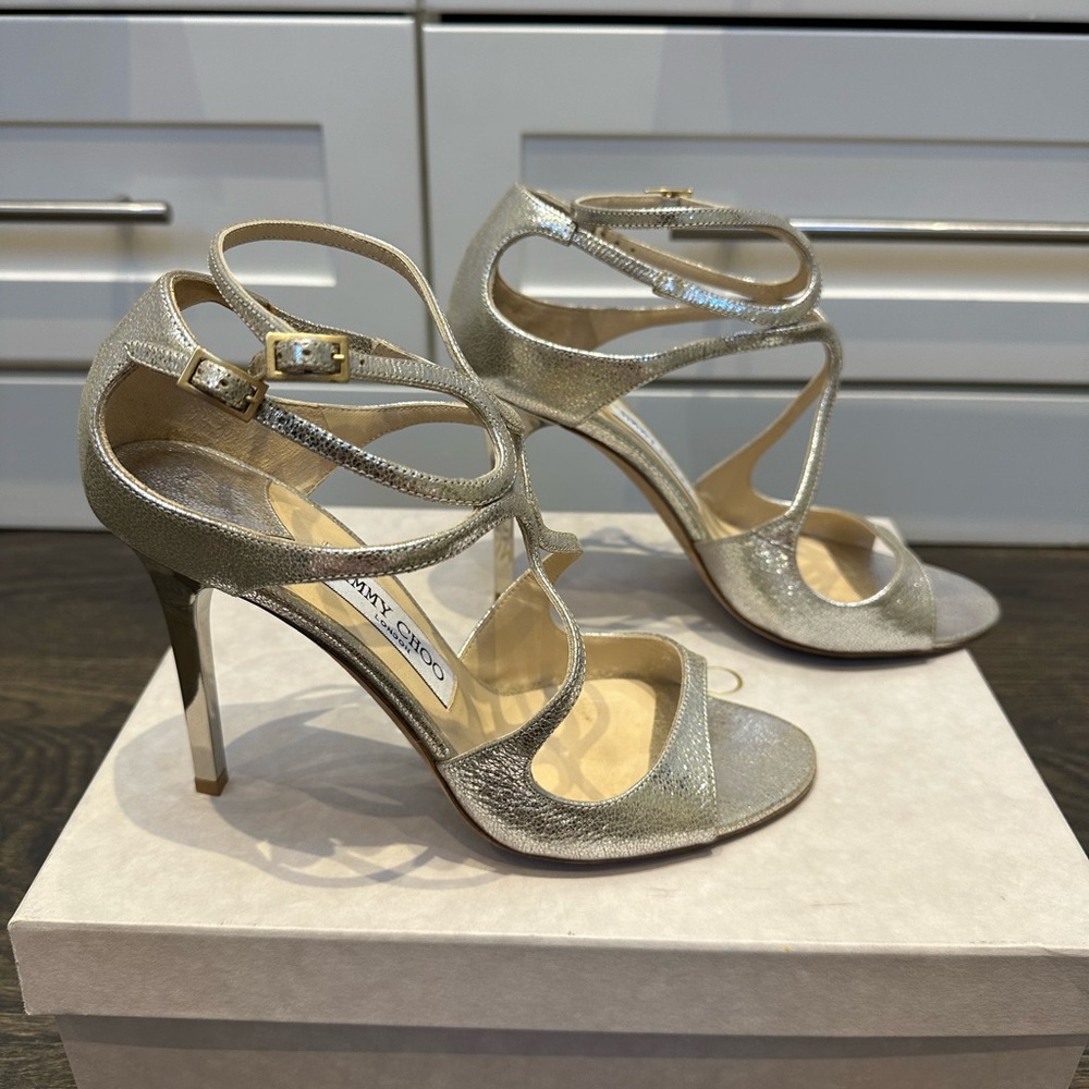 Jimmy Choi Lang Shoe in Champagne / Size 38
